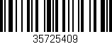 Código de barras (EAN, GTIN, SKU, ISBN): '35725409'