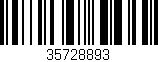 Código de barras (EAN, GTIN, SKU, ISBN): '35728893'