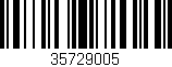Código de barras (EAN, GTIN, SKU, ISBN): '35729005'