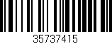 Código de barras (EAN, GTIN, SKU, ISBN): '35737415'