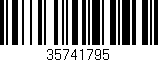 Código de barras (EAN, GTIN, SKU, ISBN): '35741795'