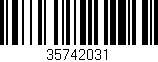 Código de barras (EAN, GTIN, SKU, ISBN): '35742031'
