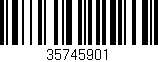 Código de barras (EAN, GTIN, SKU, ISBN): '35745901'