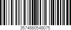 Código de barras (EAN, GTIN, SKU, ISBN): '3574660548075'