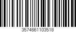 Código de barras (EAN, GTIN, SKU, ISBN): '3574661103518'