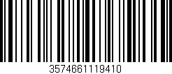 Código de barras (EAN, GTIN, SKU, ISBN): '3574661119410'