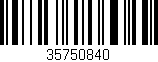 Código de barras (EAN, GTIN, SKU, ISBN): '35750840'