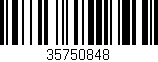 Código de barras (EAN, GTIN, SKU, ISBN): '35750848'