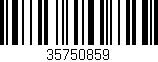 Código de barras (EAN, GTIN, SKU, ISBN): '35750859'