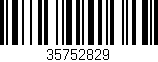 Código de barras (EAN, GTIN, SKU, ISBN): '35752829'