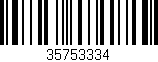 Código de barras (EAN, GTIN, SKU, ISBN): '35753334'