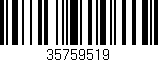 Código de barras (EAN, GTIN, SKU, ISBN): '35759519'