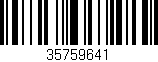 Código de barras (EAN, GTIN, SKU, ISBN): '35759641'