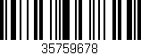 Código de barras (EAN, GTIN, SKU, ISBN): '35759678'
