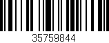 Código de barras (EAN, GTIN, SKU, ISBN): '35759844'