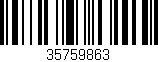Código de barras (EAN, GTIN, SKU, ISBN): '35759863'