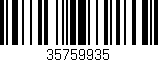 Código de barras (EAN, GTIN, SKU, ISBN): '35759935'