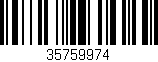 Código de barras (EAN, GTIN, SKU, ISBN): '35759974'