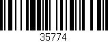 Código de barras (EAN, GTIN, SKU, ISBN): '35774'
