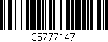 Código de barras (EAN, GTIN, SKU, ISBN): '35777147'