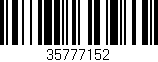 Código de barras (EAN, GTIN, SKU, ISBN): '35777152'