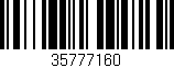 Código de barras (EAN, GTIN, SKU, ISBN): '35777160'