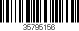 Código de barras (EAN, GTIN, SKU, ISBN): '35795156'