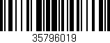 Código de barras (EAN, GTIN, SKU, ISBN): '35796019'