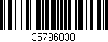 Código de barras (EAN, GTIN, SKU, ISBN): '35796030'