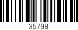 Código de barras (EAN, GTIN, SKU, ISBN): '35798'