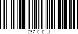Código de barras (EAN, GTIN, SKU, ISBN): '357_0_0_U'