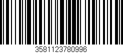 Código de barras (EAN, GTIN, SKU, ISBN): '3581123780996'