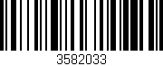 Código de barras (EAN, GTIN, SKU, ISBN): '3582033'