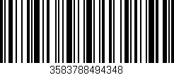 Código de barras (EAN, GTIN, SKU, ISBN): '3583788494348'