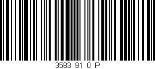 Código de barras (EAN, GTIN, SKU, ISBN): '3583_91_0_P'