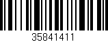 Código de barras (EAN, GTIN, SKU, ISBN): '35841411'