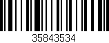 Código de barras (EAN, GTIN, SKU, ISBN): '35843534'