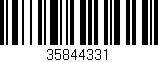 Código de barras (EAN, GTIN, SKU, ISBN): '35844331'