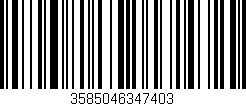 Código de barras (EAN, GTIN, SKU, ISBN): '3585046347403'