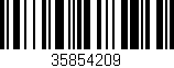 Código de barras (EAN, GTIN, SKU, ISBN): '35854209'