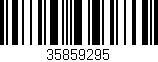 Código de barras (EAN, GTIN, SKU, ISBN): '35859295'
