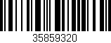 Código de barras (EAN, GTIN, SKU, ISBN): '35859320'