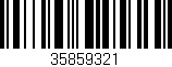 Código de barras (EAN, GTIN, SKU, ISBN): '35859321'