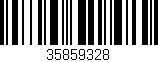 Código de barras (EAN, GTIN, SKU, ISBN): '35859328'