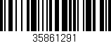 Código de barras (EAN, GTIN, SKU, ISBN): '35861291'