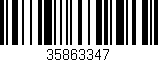 Código de barras (EAN, GTIN, SKU, ISBN): '35863347'