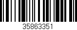 Código de barras (EAN, GTIN, SKU, ISBN): '35863351'