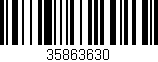 Código de barras (EAN, GTIN, SKU, ISBN): '35863630'