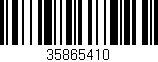 Código de barras (EAN, GTIN, SKU, ISBN): '35865410'