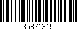 Código de barras (EAN, GTIN, SKU, ISBN): '35871315'
